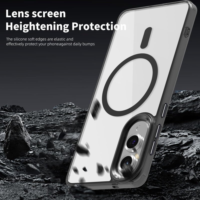 ShieldTech Back Cover Case for Samsung Galaxy S 25 Edge 5G | Anti Yellow | Mag-Safe | Transparent & Black Mobile Phone Case Cover for Samsung Galaxy S 25 Edge / S25 Edge 5G | TPU Transparent & Black - Image 4