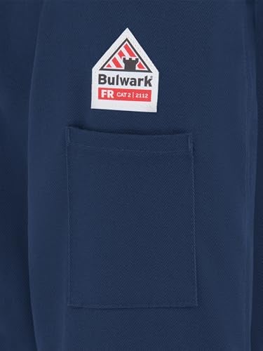 Bulwark FR Men's Midweight Flame Resistant Zip-In Jacket, Navy, Medium - Image 4