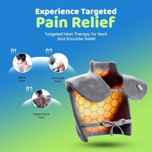 Heatronics Cervical Heating Pad (Analog) | 3 Heat Levels | ThermoLock™ Control | TheraFlex™ 6-Layer Safety Build | Neck & Shoulder Pain Relief | ISO 13485 & CDSCO Certified | 1-Year HeatCare™ Warranty - Image 3