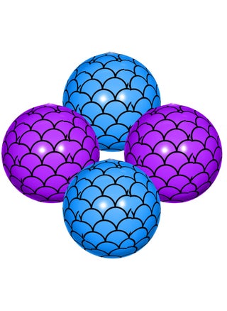 Set of 4 Inflatable Mermaid Scales Beach Balls for Summer Pool Parties and Outdoor Fun Perfect for Mermaid Themed Birthday Decorations and Gifts - pzsku/Z30C02DC59FD787D02080Z/45/_/1726229962/dbe2d8d3-b022-4e32-8320-0ad6f65e2122