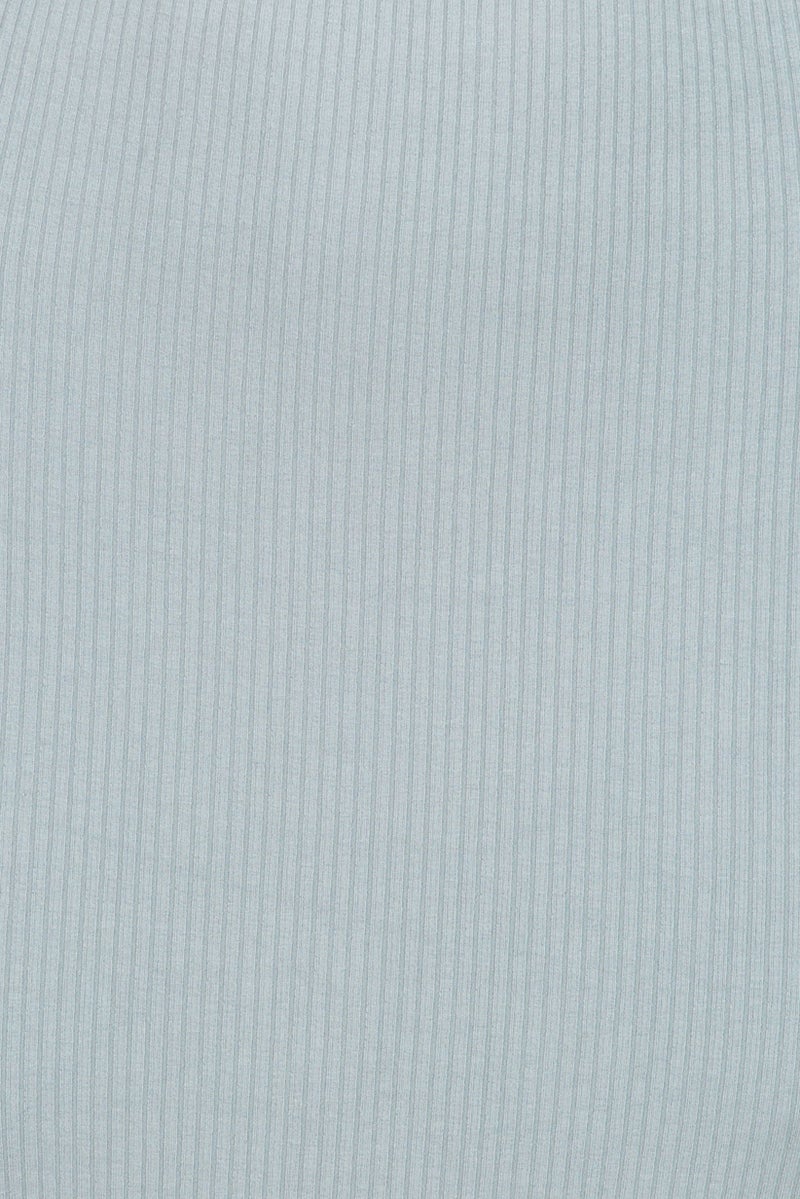 Endless Blu فستان ميدي مضلع للنساء، أزرق - Image 5