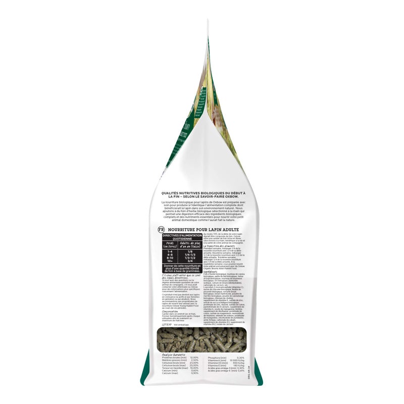 Oxbow Animal Health Organic Bounty Adult Rabbit Food - All Natural Rabbit Pellets - 3 lb. - Image 5