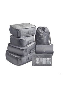NANAO 7 Piece Packing Cubes Value Set for Travel Luggage Organiser Bag Compression Pouches Clothes Suitcase Packing Organizers Set with Toiletry Bag  - Image 1