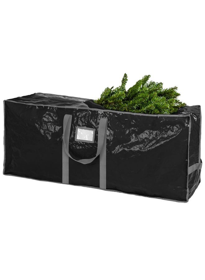 Handy Laundry Christmas Tree Storage Bag - Stores 9 Foot Artificial Xmas Holiday Tree, Durable Waterproof Material, Zippered Bag, Carry Handles. Protects Against Dust, Insects and Moisture (Black) - Image 2