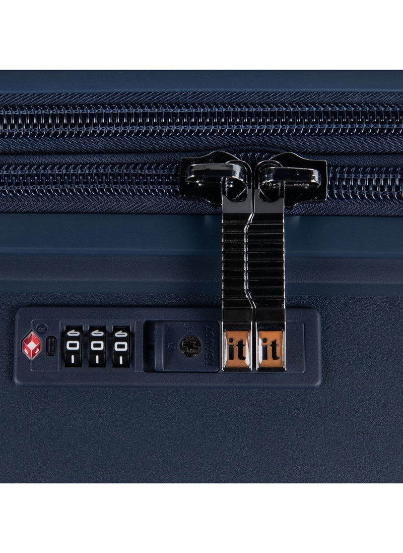 it Luggage - it luggage Illustrious, Unisex Polypropylene Material Hard Case Luggage, 8x360 degree Spinner Wheels, Expandable Trolley Bag, TSA Type Lock, SKU 15-3108A-08, Lightweight Suitcase - Navy Blazer - Image 1