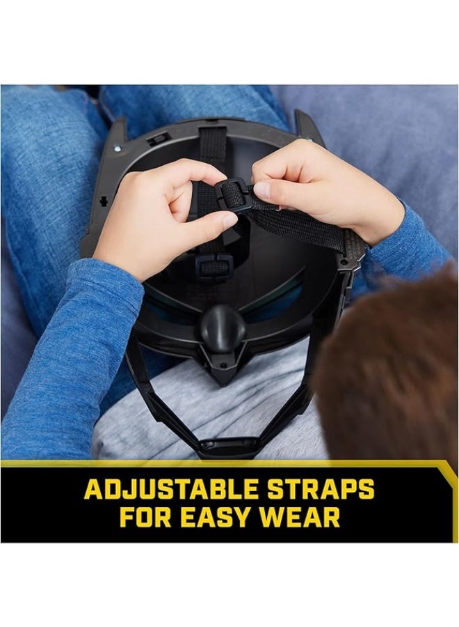DC Comics BATMAN DC Comics, Armor-Up Mask with Visor, 15+ Sounds and Phrases, Lights Up, Batteries Included, Super Hero Costume, Kids Roleplay for Boys and Girls Aged 4+ - Image 5