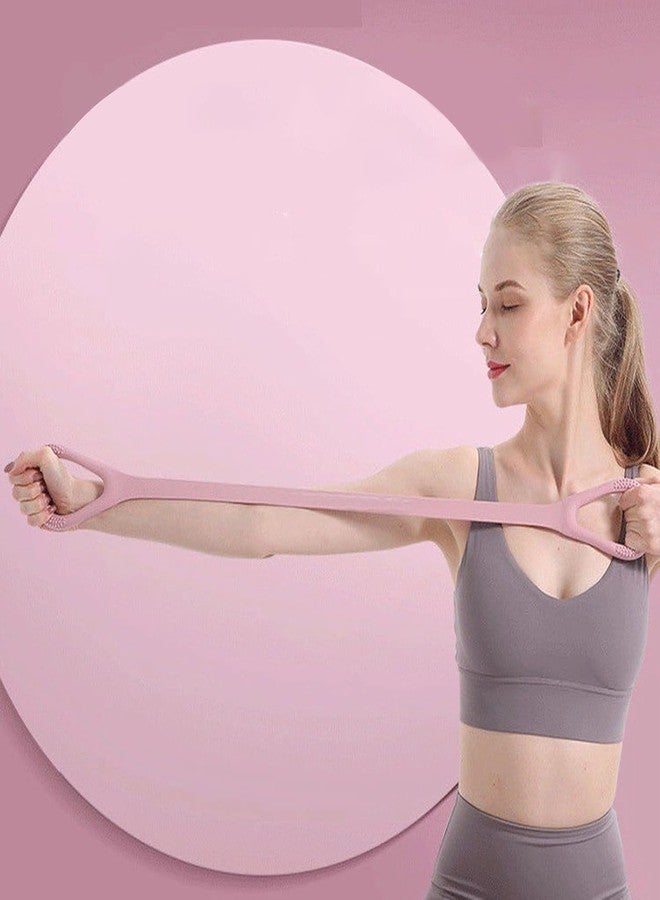 PURCHASE ZONE® Figure 8 Resistance Bands for Home Gym, Pilates & Physiotherapy - Heavy-Duty Stackable Exercise Bands Slip & Portable for Strength Training, Rehab, Yoga [ Multicolor Pack of 1 ] - Image 3