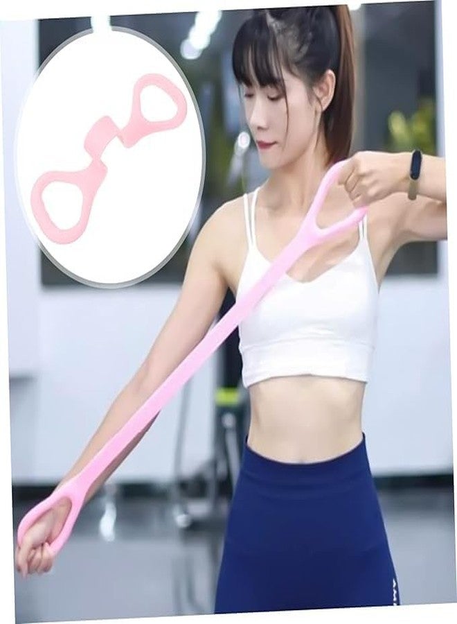 PURCHASE ZONE® Figure 8 Resistance Bands for Home Gym, Pilates & Physiotherapy - Heavy-Duty Stackable Exercise Bands Slip & Portable for Strength Training, Rehab, Yoga [ Multicolor Pack of 1 ] - Image 2