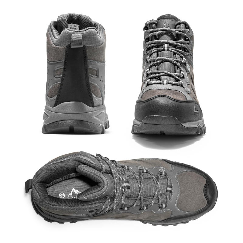 NORTIV 8 Men's Waterproof Hiking Boots Outdoor Mid Trekking Lightweight Mountaineering Shoes Paladin,Size 10.5,Dark Grey,JS19004M - Image 4