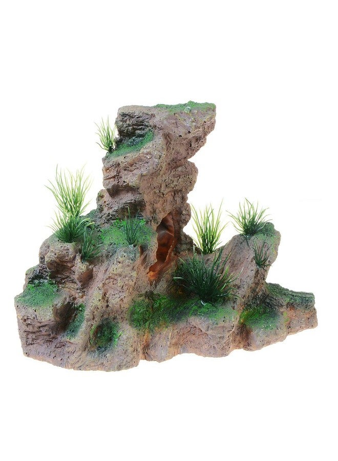 Saim Aquarium Ornament Mountain View Stone Cave Fish Tank Decorations for Fish Hide and Play - Image 4