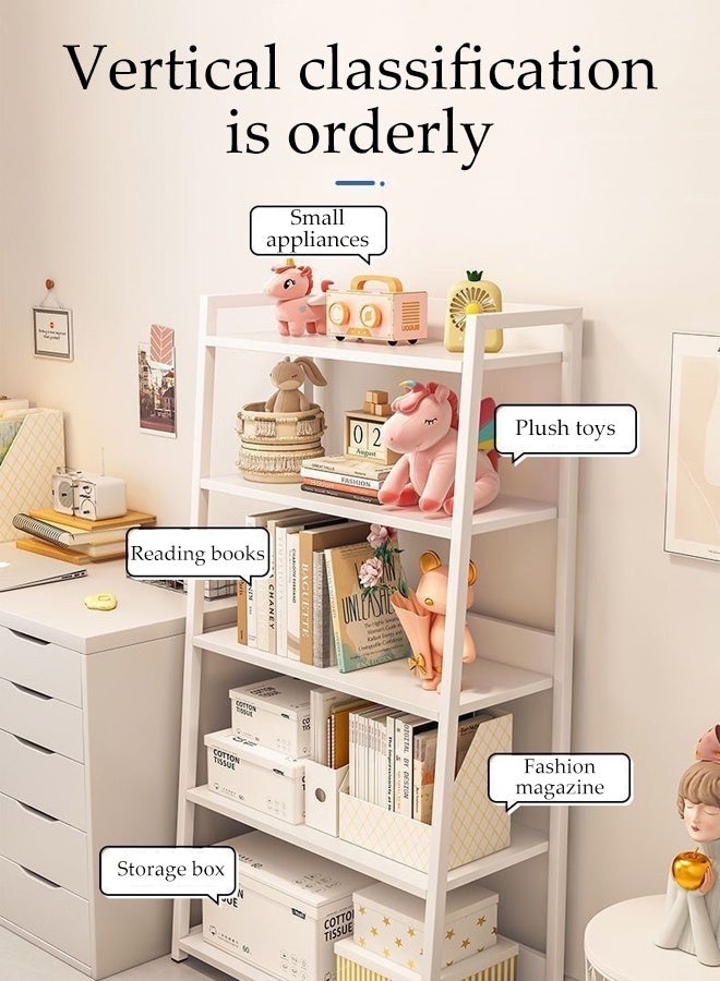 Spides 5 Tier Metal Shelves Unit Home Office Bookcase Shelf Storage Shelving Unit Multifunctional Open Display Rack Standing Shelving Kitchen Living Room Simple Kitchen Storage Shelving for Kitchen, Bathroom, Garage, Basement, and Laundry - Image 3