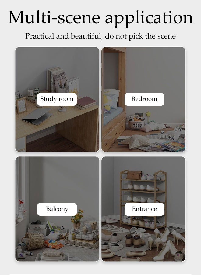 Spides 5 Tier Metal Shelves Unit Home Office Bookcase Shelf Storage Shelving Unit Multifunctional Open Display Rack Standing Shelving Kitchen Living Room Simple Kitchen Storage Shelving for Kitchen, Bathroom, Garage, Basement, and Laundry - Image 5