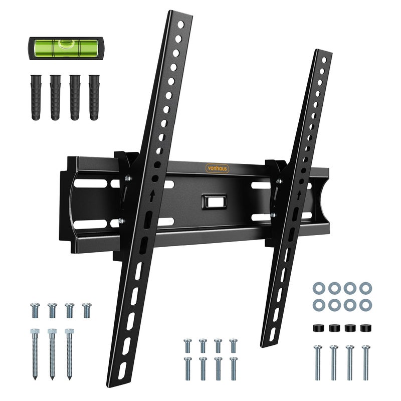 VonHaus 26-55 Inch Tilt TV Wall Bracket - Tilting Mount for VESA Compatible Screens, 40kg Weight Capacity - Image 1