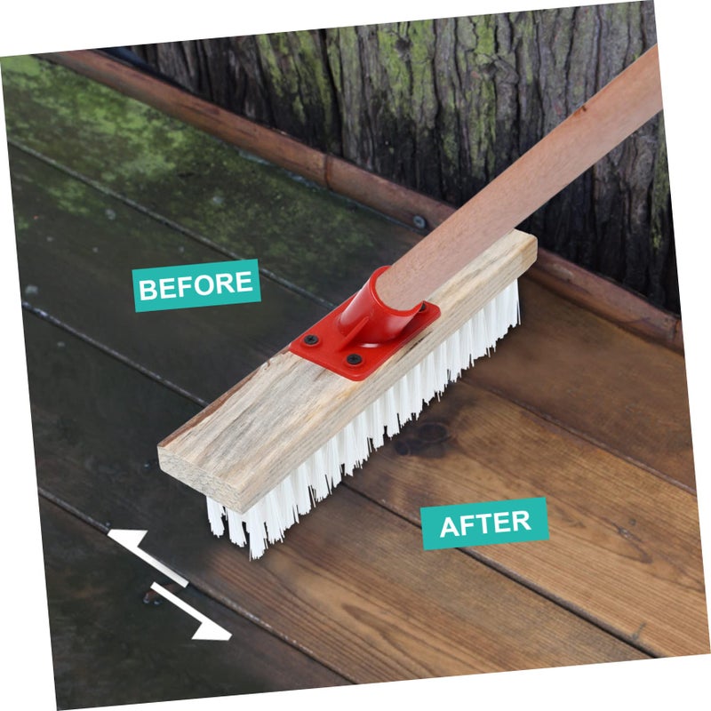 Stiff Bristle Floor Scrub Brush Head Durable Nylon Wire For Household Cleaning Moss Removal Easy Installation - Image 4