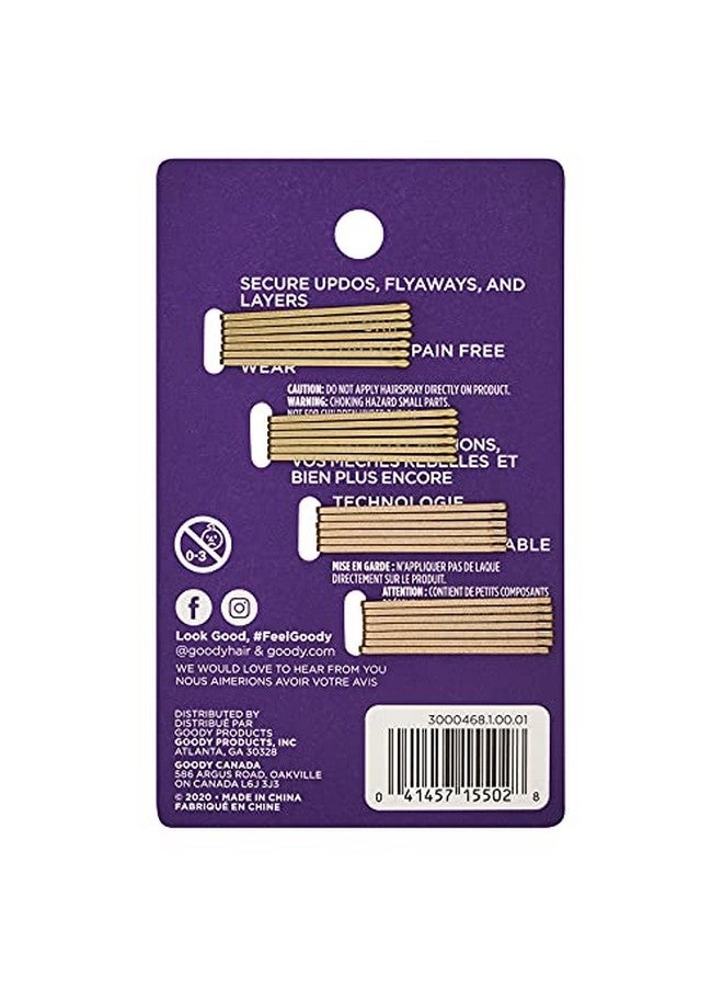 قودي  دبابيس تصفيف الشعر، 26 قطعة، أشقر معدني، مقاومة للانزلاق وقابلة للقفل، مناسبة لجميع أنواع الشعر، ملحقات شعر خالية من الألم للنساء والفتيات، راحة طوال اليوم - Image 2