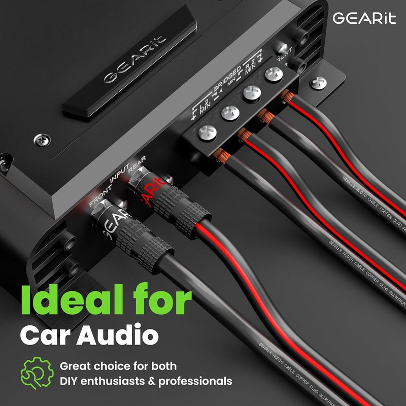 GearIT 12AWG Speaker Wire, Pro Series 12 AWG Gauge Speaker Wire Cable (100 Feet / 30.48 Meters) Great Use for Home Theater Speakers and Car Speakers Black - Image 4
