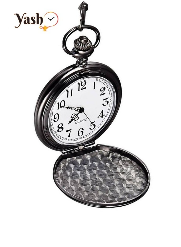 YASH - Yash Retro Style I Love You Quartz Pocket Watch For Husband Wife Mom Dad Son Daughter Teacher With Chain And Yash Packaging - Image 1