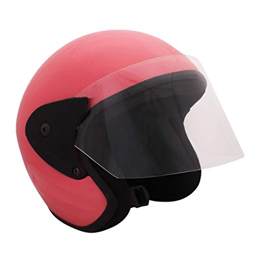 Sage Square Benz Scooty (ISI Certified) Open Face Helmet for Men, Women (Pink Glossy) - Image 1