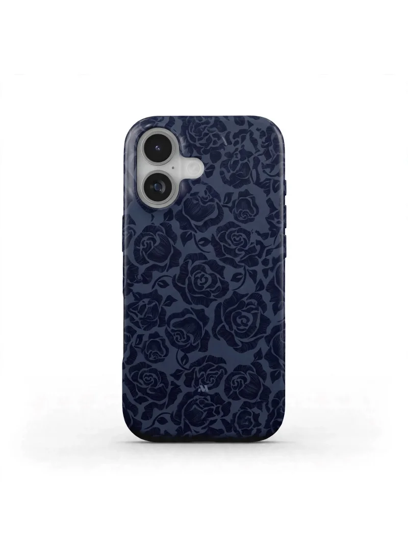 Mobcos iPhone 17 Midnight Premium Case Compatible with Hybrid Dual-Layer Hard Shell + Silicone Protection - Scratch-Resistant Shockproof Mobile Cover