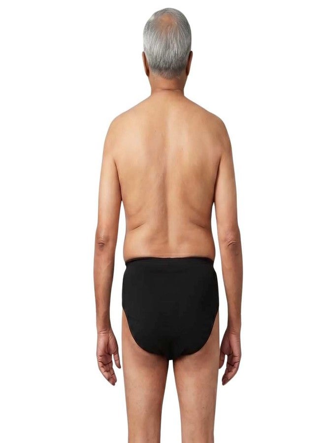 Pristine Life | Men Underwear For Leakproof | Absorbs 35ml Of Leaks | Wash & Reuse | Anti Bacterial, Hygienic & Leakproof | Comfy Cotton | Pack Of 1 | Black | XL - Image 2