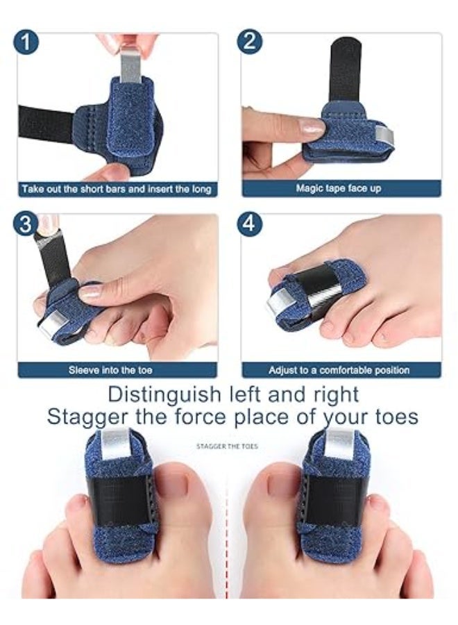 الواحة-TH إصبع القدم Splint كسر إصبع القدم قوس إصبع القدم مصمم لمطرقة إصبع القدم ، إصبع القدم المنحني ، إصبع القدم الكبير ، النساء الرجال كسر إصبع القدم دعم إصبع القدم لفات - Image 5