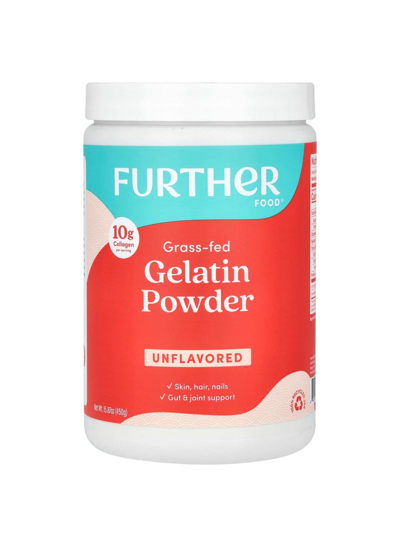 Grass-Fed Gelatin Powder, Unflavored, 15.87 oz (450 g)