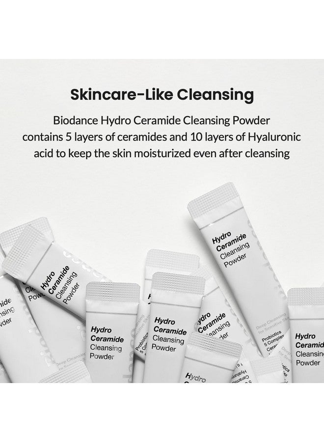 بيودانس مسحوق التنظيف هيدرو سيراميد، منظف الوجه اليومي اللطيف مع أحماض الهيالورونيك ومسحوق إنزيم السيراميد، 0.03 أونصة × 30 قطعة - Image 2