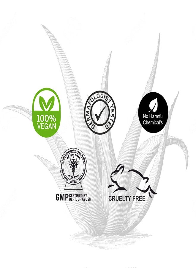 Drontika Herbal Aloe Vera Multipurpose Beauty Gel natural for Face,Skin and Hair-200Gm. Pure Natural Gel - Ideal for Skin Face Acne Scars Hair Care Moisturizer & Dark Circles (Pack Of 2) - Image 4