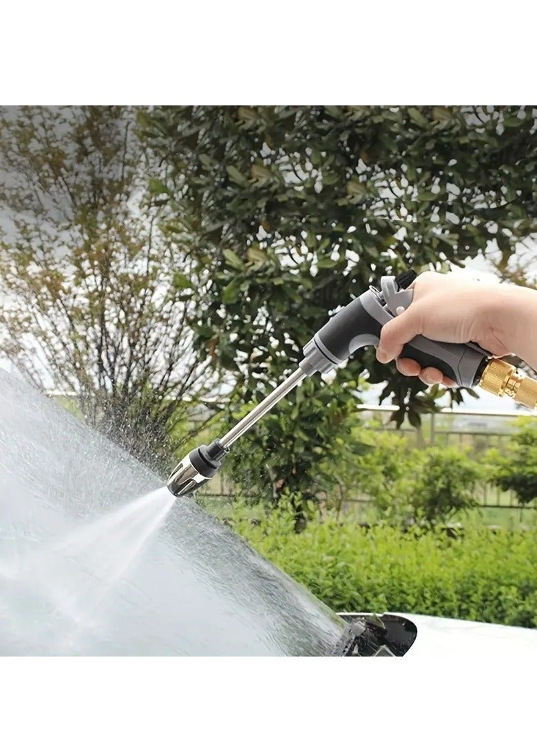 Generic Long Pole Car Wash Water Gun Multifunctional Spray Gun, Car Wash Water Gun with Foam Tank, Car Wash, Flower Watering, Garden Irrigation, High Pressure Car Wash Spray Gun and Foam Tank Set, Easy Installation, Water Saving, Powerful Cleaning of Cars and Gardens  - Image 4