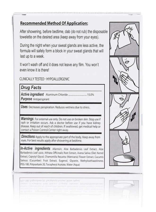 Kleinert's Sweat Shield Ultra Antiperspirant Wipes - Reduce Sweat Up To 7 Days Per Wipe (Pack of 10). Clinical Strength. Dermatologist Recommended. - Image 4