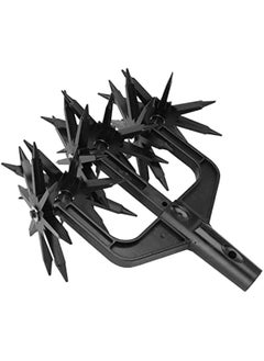 Garden Rake, Adjustable Rotary Cultivator Custom Width Planting Around Soil or Plants, Manual Tiller Garden Soil Scarifier, Light Weight, Manual Cultivator Rake for Garden