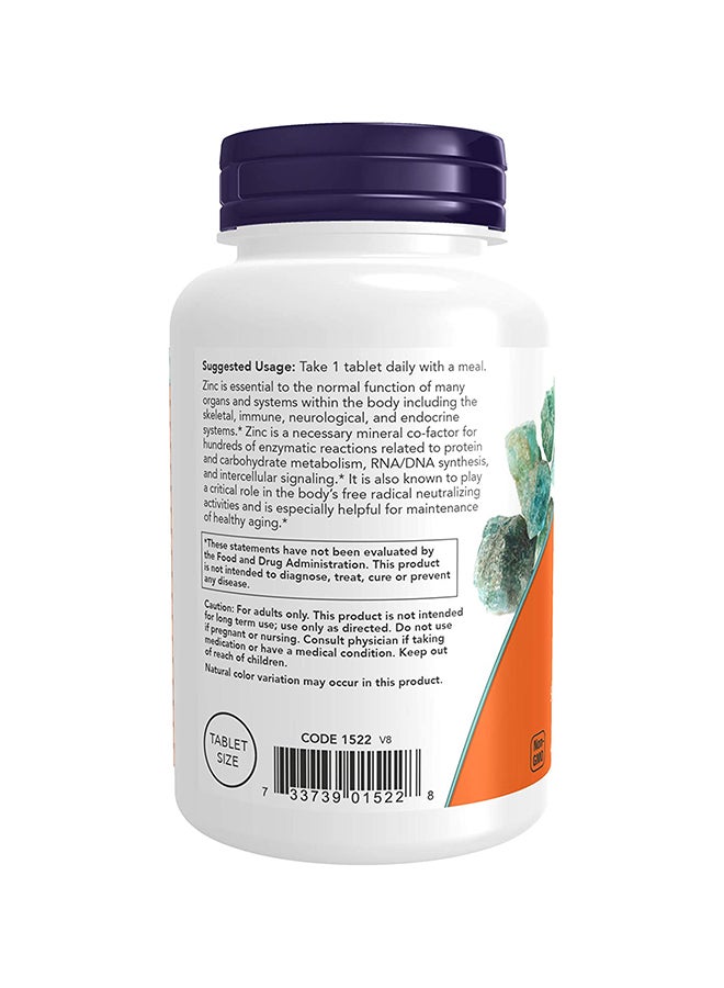 Now Foods Zinc 50 Mg Immune Support Dietary Supplement 250 Tablets - Image 4