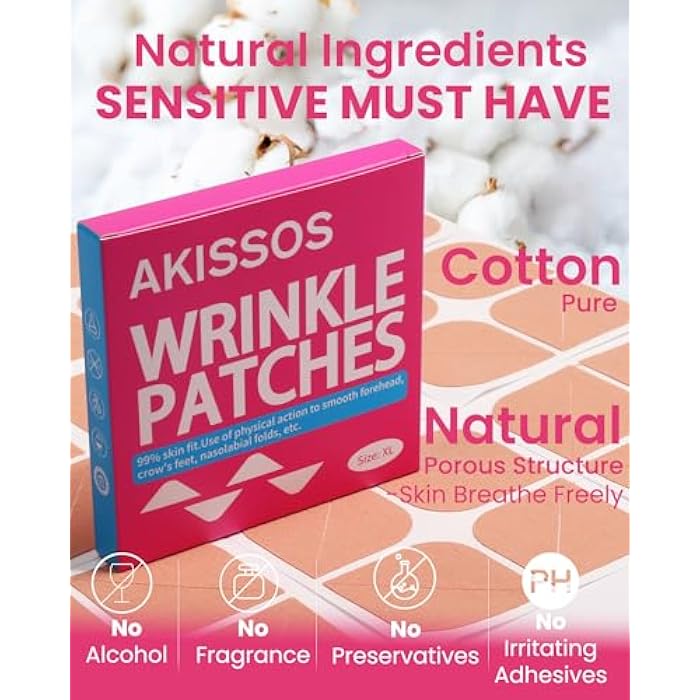 Akissos Anti Wrinkle Patches 160PCS Update Version Full Facial Forehead Wrinkle Patches, Face Tape for Wrinkles Overnight to Smooth Lift Forehead Eyebrow Frown 11 Eye Crow's Feet Smile Lines Lip - Image 5