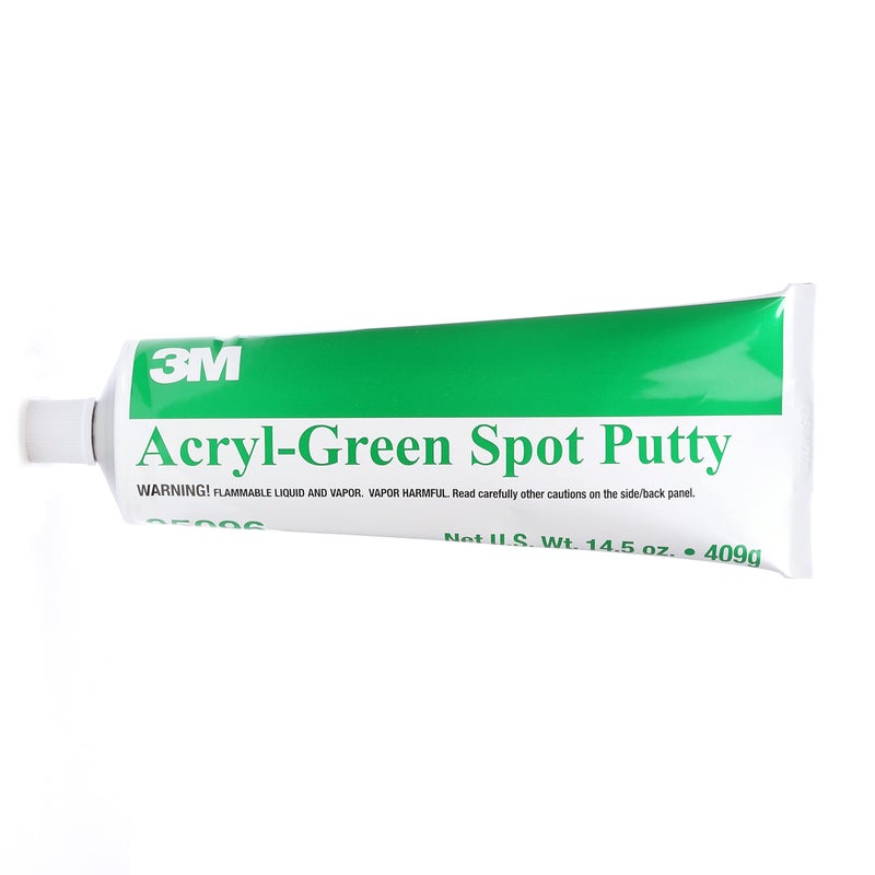3M Acryl Putty, 05096, Green, 14.5 oz, Used for Automotive and Marine Finisis for Easy Sanding, Smooth Spreading and Low Shrinkage, 1 Tube - Image 4