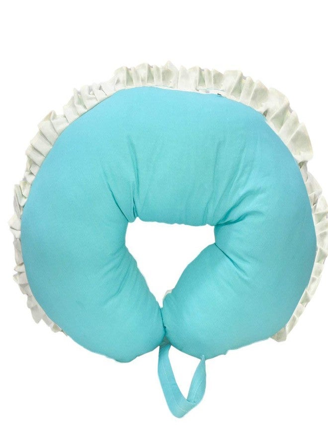 GET IT Feeding Nursing Pillow Micro Fibre withfrills (Cryan Blue, Extra Large) - Image 2