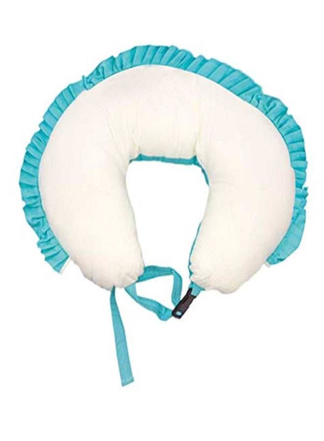 GET IT Feeding Nursing Pillow Micro Fibre withfrills (Cryan Blue, Extra Large) - Image 5