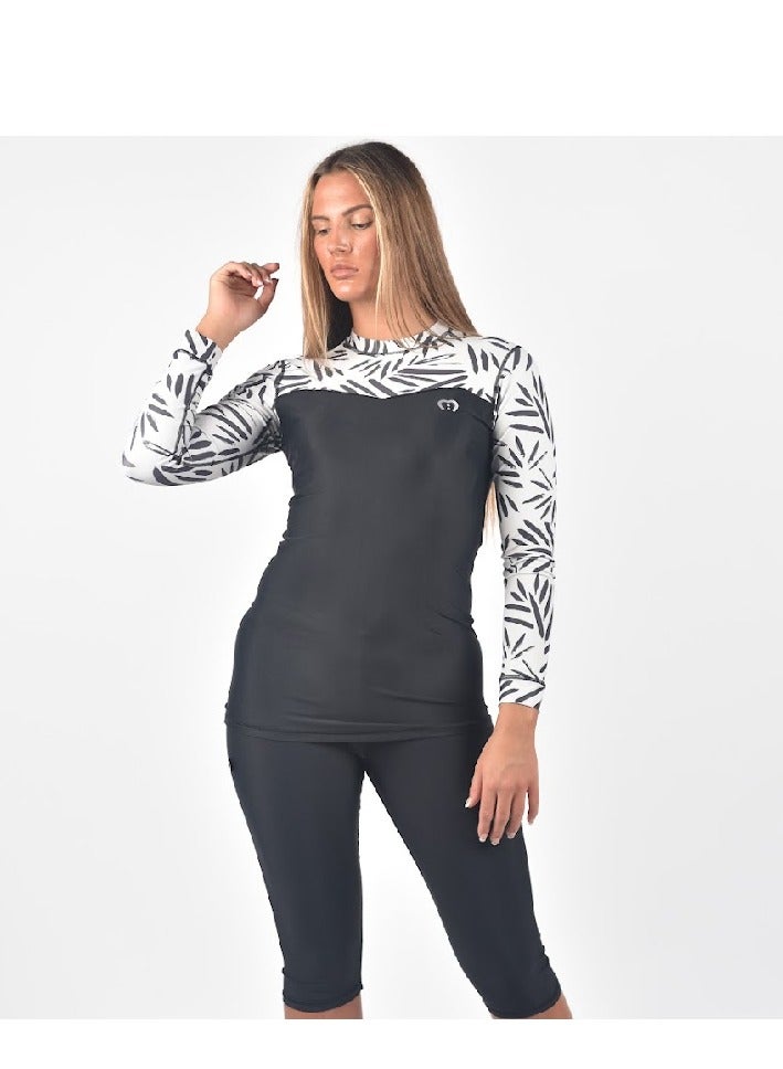 modestly active Long Sleeve Rash Guard Tracey Swimwear - Image 3