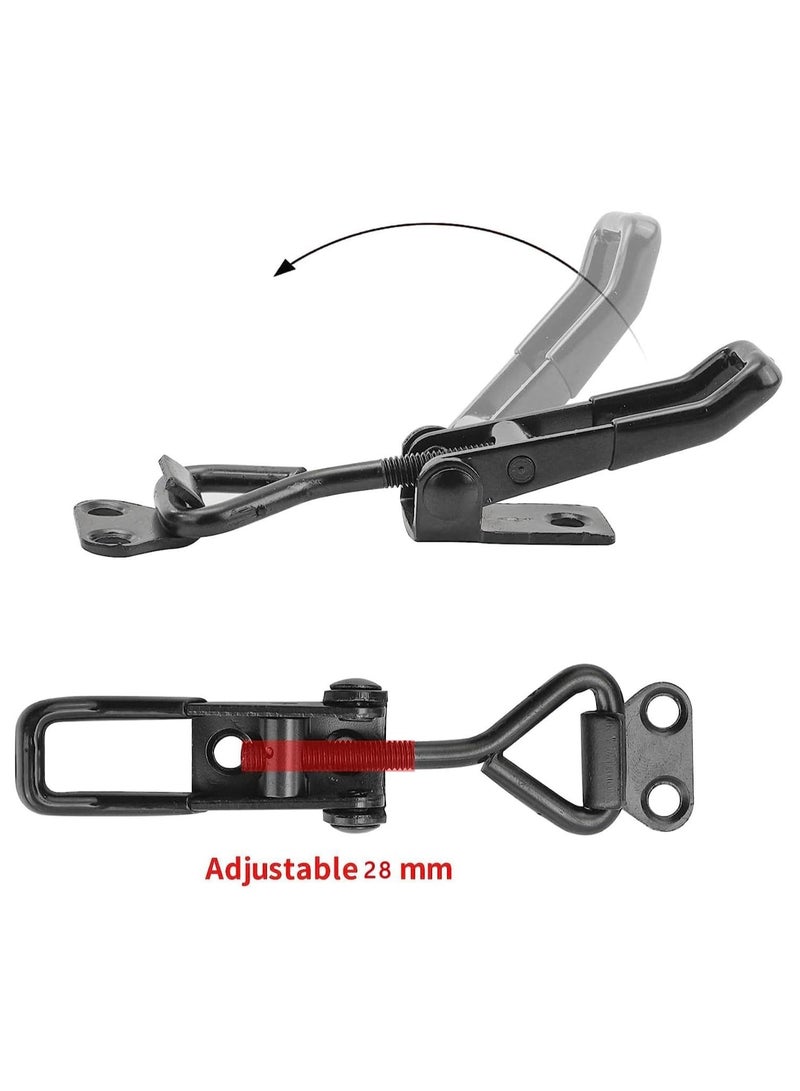 كابتن تيك 6 Pack Toggle Latch Clamp 4001, Adjustable Toggle Clamp Latch, Heavy Duty Toggle Latches, 330 Lbs Holding Capacity Pull Latch Clamp for Lid Jig, Tool Box Case - Image 2