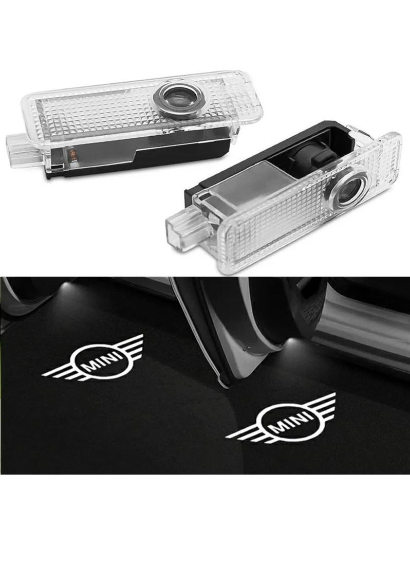 RAYMOS Mini Cooper Door Logo Light Welcome 3D Lamps Logo Projector Compatible With Mini Cooper R55 R56 R57 R58 R59 R60 R61 F54 F55 F56 F57  - Image 1