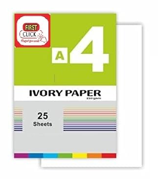 FIRST CLICK FIRST CLICK Lotus Ivory Paper Drawing Papers Sheet 210 GSM Pack of 2 (50 Sheet, A4 Size, Watercolor Sheets) Ideal for Professional & Budding Artists  - Image 3