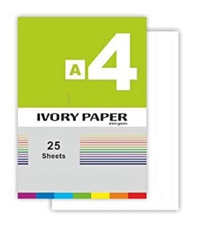 FIRST CLICK FIRST CLICK Lotus Ivory Paper Drawing Papers Sheet 210 GSM Pack of 2 (50 Sheet, A4 Size, Watercolor Sheets) Ideal for Professional & Budding Artists  - Image 4