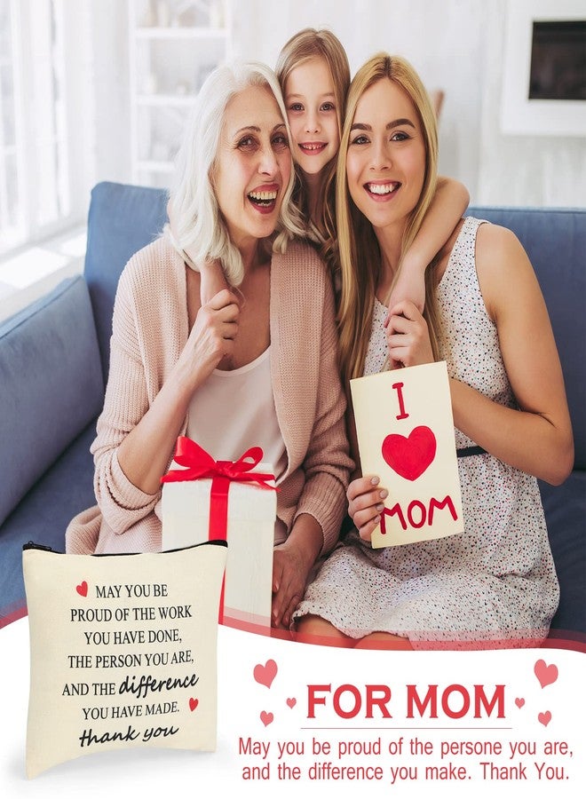 كوم مجموعة حقائب مكياج من 12 قطعة من كوم، هدية تقديرية ملهمة للنساء، مناسبة لزميلات العمل، والمعلمات، والممرضات، والموظفات، والعاملات الاجتماعيات، والمتطوعات. حقائب قماشية لمستحضرات التجميل، هدية مثالية لعيد الميلاد أو عند المغادرة (ملهمة). - Image 5