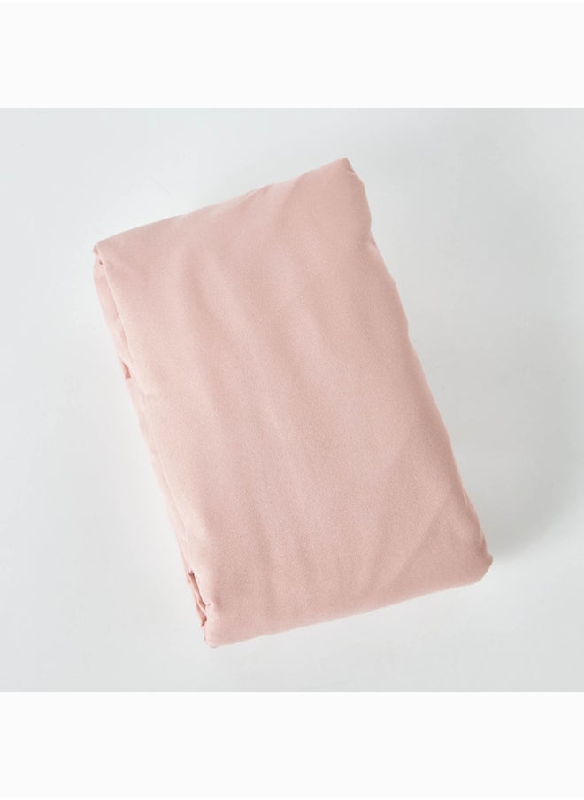 Derby Solid Microfibre Olympic Queen Fitted Sheet 200 x 25 x 160 cm