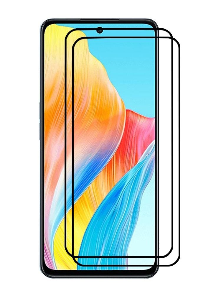 CATANES 2 Pack For Oppo A98 5G Screen Protector Tempered Glass Full Glue Back  - Image 2