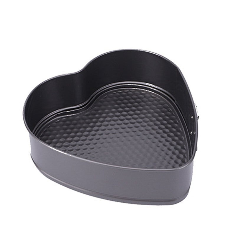 Non-Stick Bucket Mold 20cm Double-Layered Thickened Carbon Steel Cake Pan With Removable Locking Bottom - High-Temperature Food-Grade Coating For Pies Cheesecakes Dessert Cakes For Home Baking - Image 1