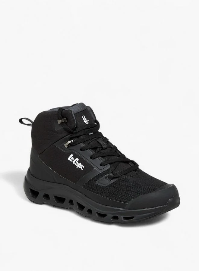 Men's Textured Lace-Up Ankle Boots