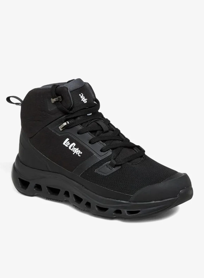 Men's Textured Lace-Up Ankle Boots
