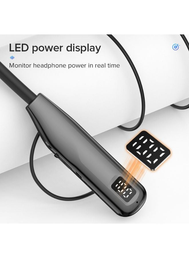 IQ TOUCH Bluetooth Neckband Earphones | 100Hrs Playtime, Stereo Sound, TF Card Support, 800mAh Battery, LED Indicator, Bluetooth 5.4, Type-C Charging, Skin-Friendly Material SOLO-X7 - Image 2