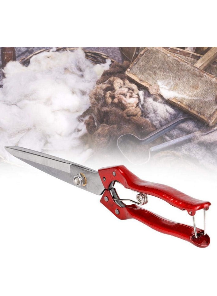 مقص صوف أغنام يدوي، مقاس 33 سم، مقص صوف بشفرات من الفولاذ الكربوني للرعاة - Image 1