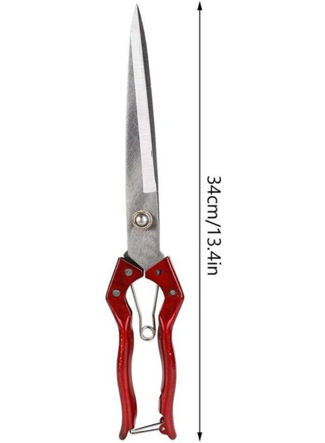 مقص صوف أغنام يدوي، مقاس 33 سم، مقص صوف بشفرات من الفولاذ الكربوني للرعاة - Image 4